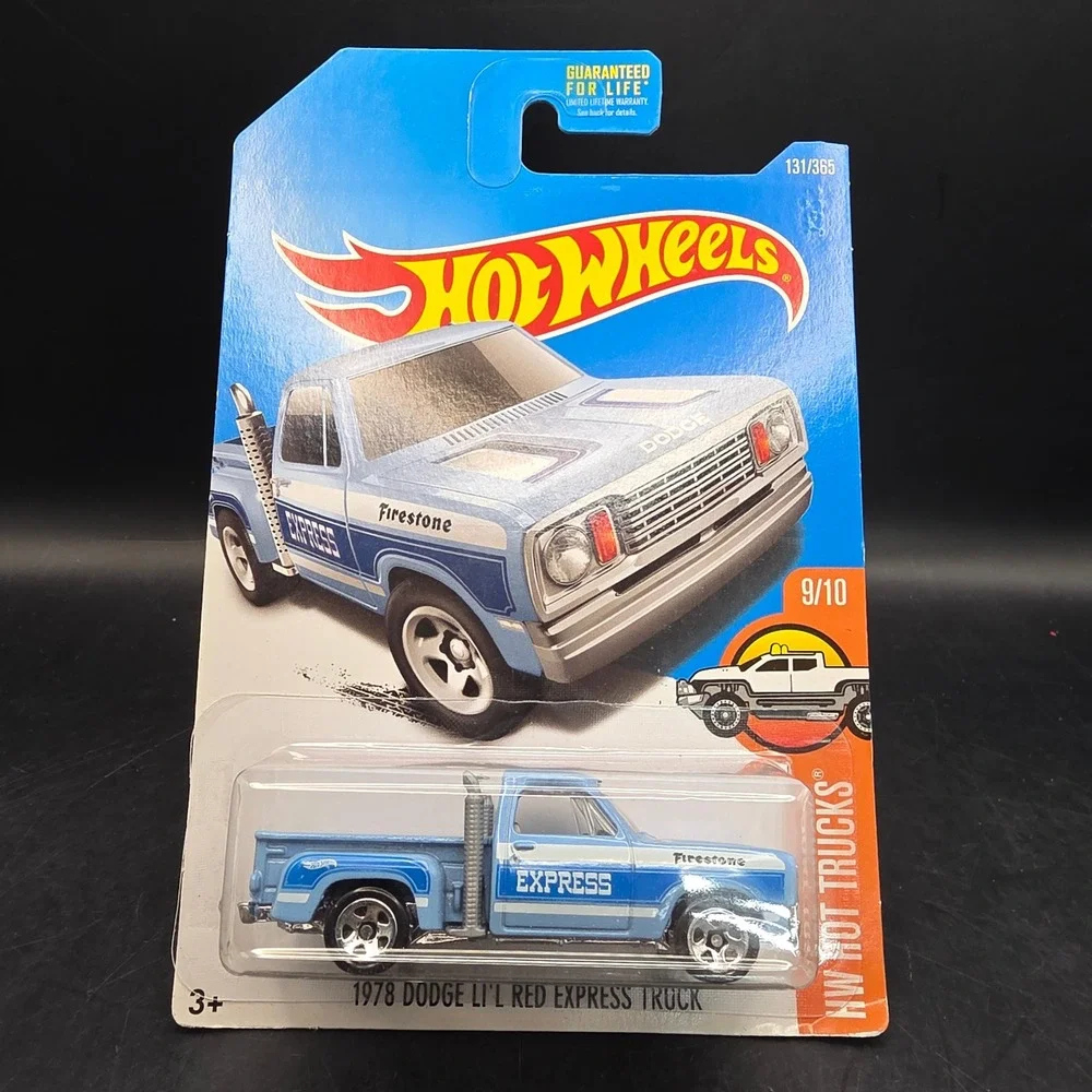 Hot Wheels 1978 Dodge Li'l Red Express Truck Blue HW Hot Trucks 9/10 Firestone